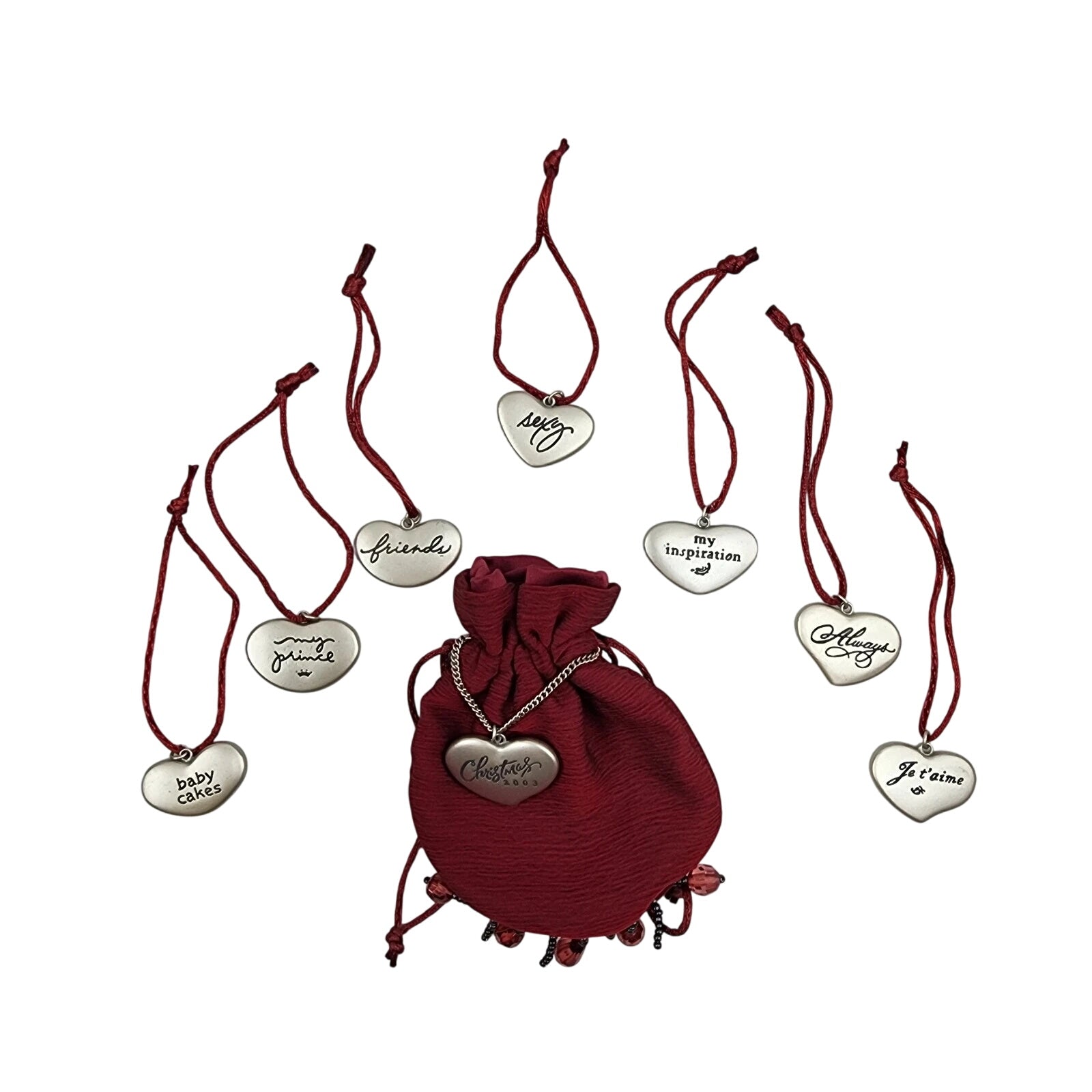 2003 Words of Love Hallmark Ornament (Heart) QXG8869