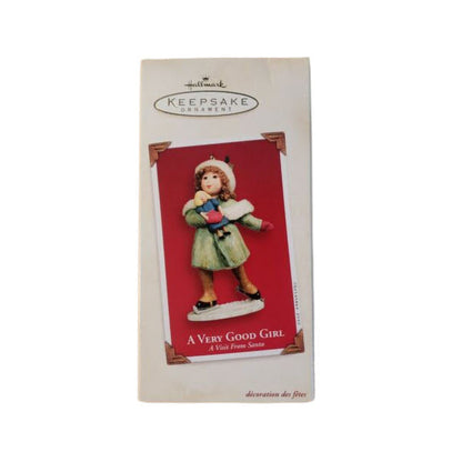 2003 A Very Good Girl Hallmark Ornament (A Visit From Santa) QP1477