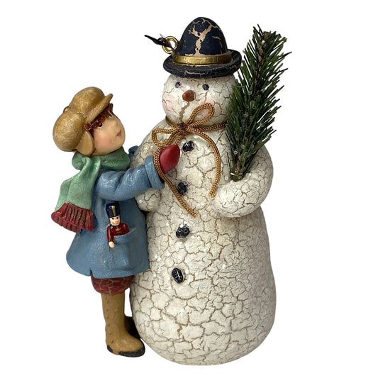 2003 A Very Merry Snowman Hallmark Ornament (A Visit From Santa) QP1417 Image1
