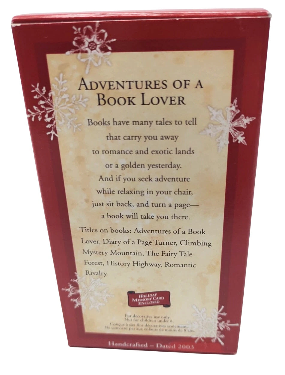 2003 Adventures of A Book Lover Hallmark Ornament (Book) QXG8589