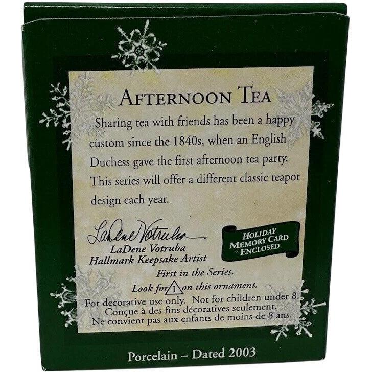 2003 Afternoon Tea Hallmark Ornament (Afternoon Tea) QXM4937