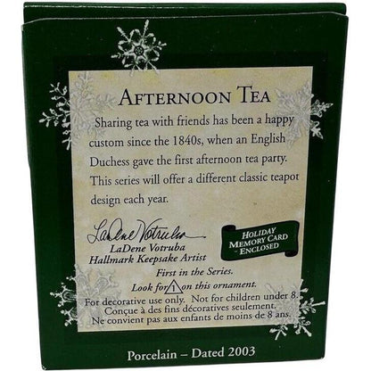 2003 Afternoon Tea Hallmark Ornament (Afternoon Tea) QXM4937