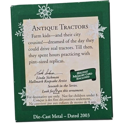 2003 Antique Tractors Hallmark Ornament (Series #7) QXM4889