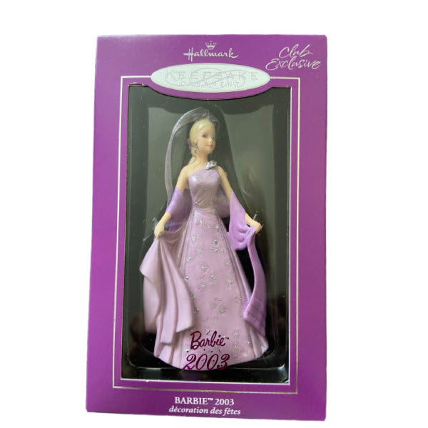 2003 Barbie 2003 Hallmark Ornament (Barbie Porcelain) QXC4589