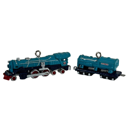 2003 Blue Comet Steam Locomotive and Tender Hallmark Ornament (Lionel) QXM4887