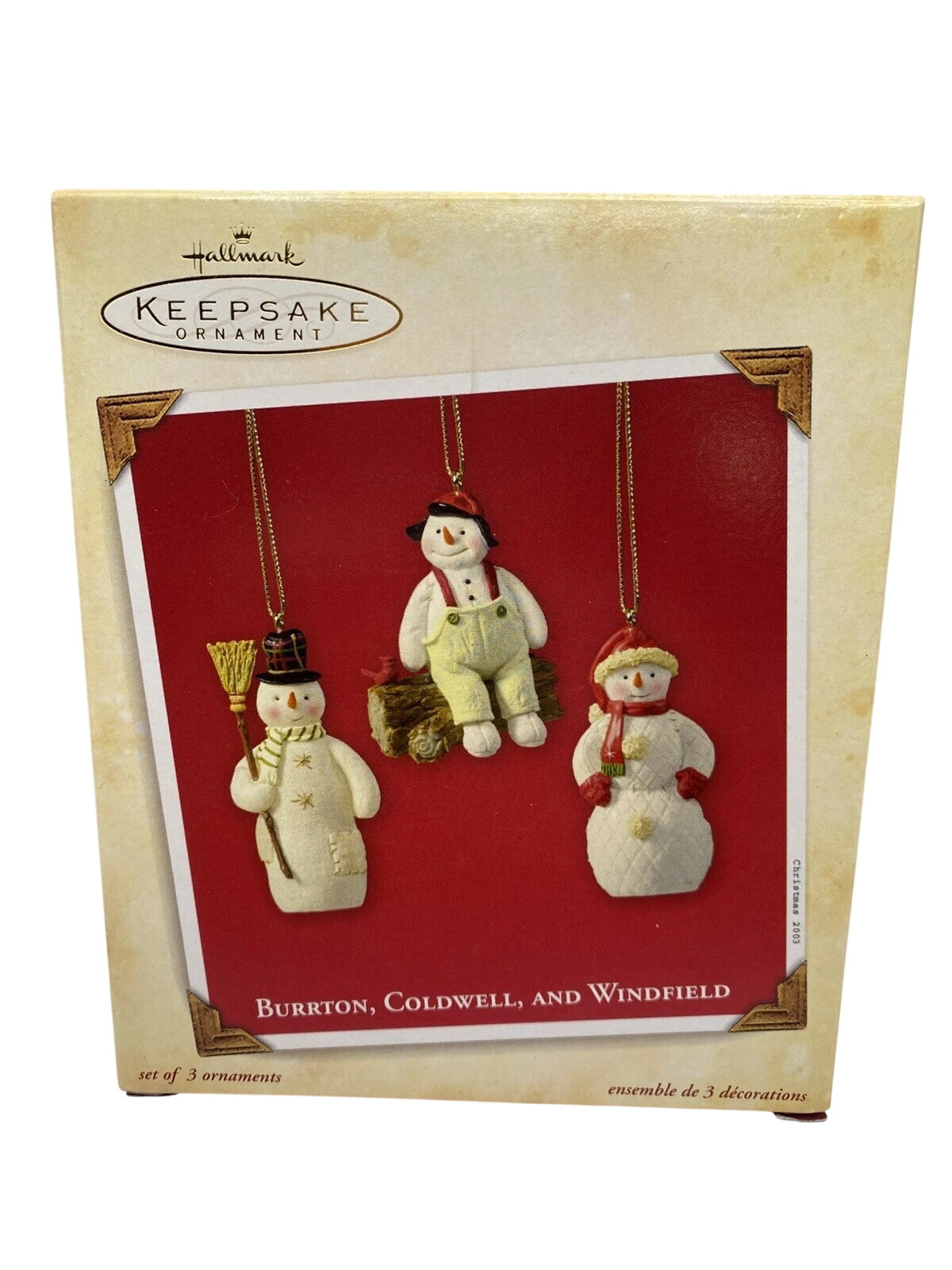 2003 Burrton, Coldwell, and Windfield Hallmark Ornament (Snowman) QXG2557 Image2