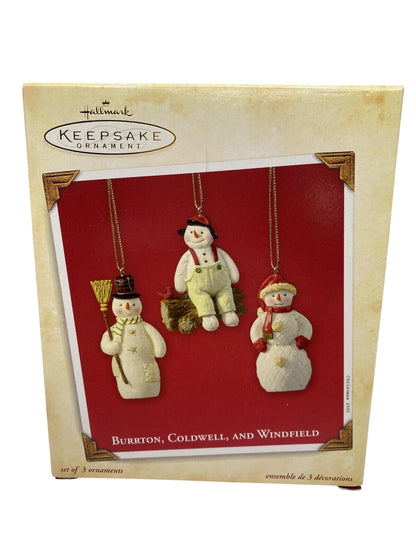 2003 Burrton, Coldwell, and Windfield Hallmark Ornament (Snowman) QXG2557 Image2