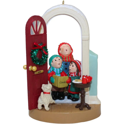2003 Caroling at the Door Hallmark Ornament (Caroling) QXG8819