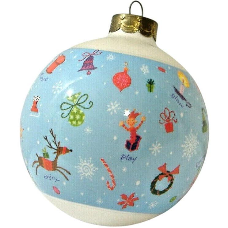 2003 Celebrate, Decorate, Enjoy! Hallmark Ornament (Ball) QXG8779
