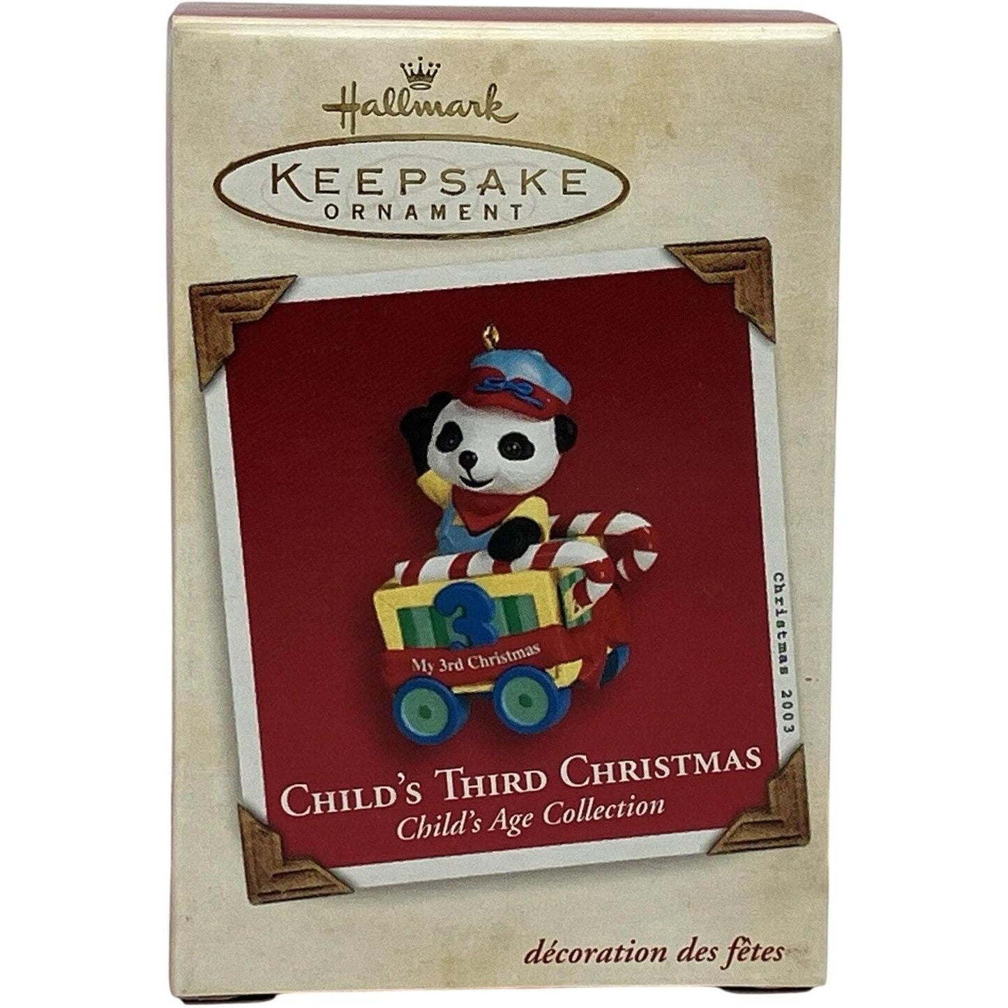 2003 Child's Third Christmas Hallmark Ornament (Child's Age Collection) QXG8707