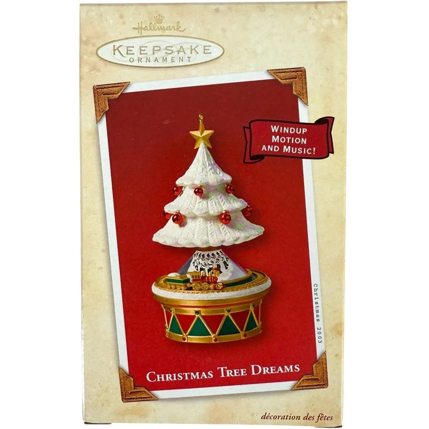 2003 Christmas Tree Dreams Hallmark Ornament (Windup Motion and Music!) QLX7477