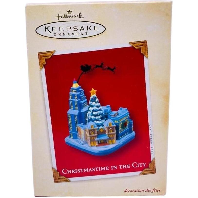 2003 Christmastime in the City Hallmark Ornament (Urban Silhouette) QXG8817
