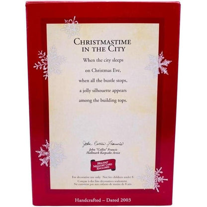 2003 Christmastime in the City Hallmark Ornament (Urban Silhouette) QXG8817