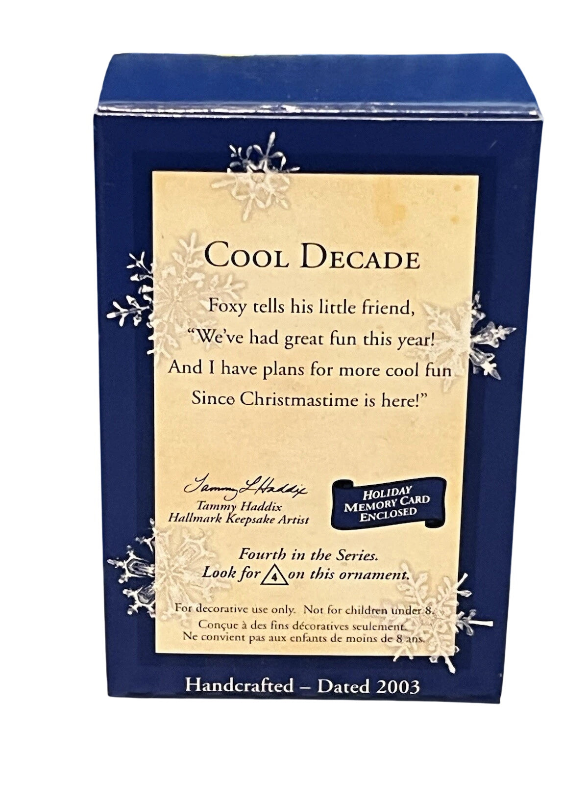 2003 Cool Decade #4 - Fox Hallmark Ornament (Cool Decade) QX8079 Image4