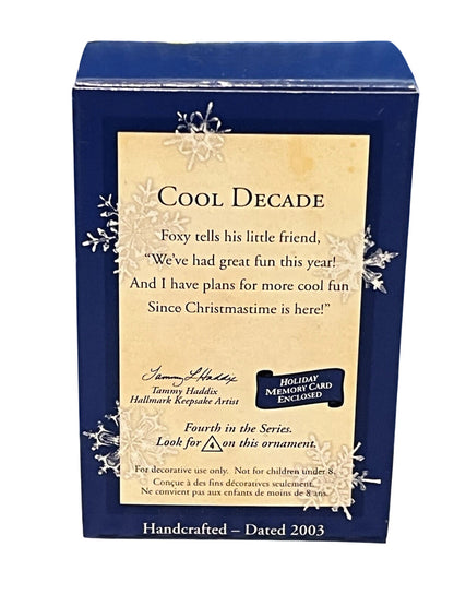2003 Cool Decade #4 - Fox Hallmark Ornament (Cool Decade) QX8079 Image4