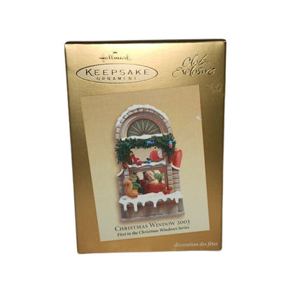 2003 Dreaming of Santa Hallmark Ornament (Christmas Window) QXC3003