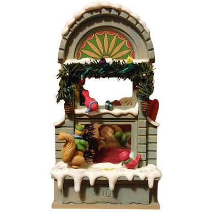 2003 Dreaming of Santa Hallmark Ornament (Christmas Window) QXC3003