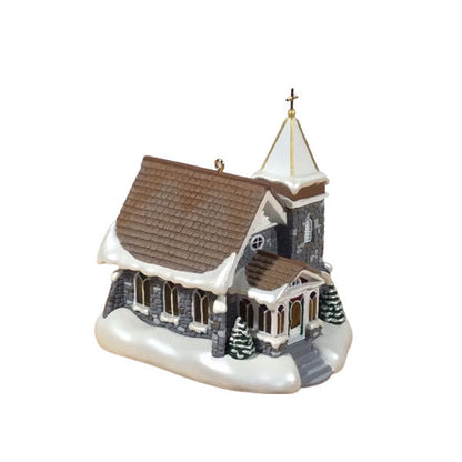 2003 Fieldstone Church Hallmark Ornament (Candlelight Services) QX7429