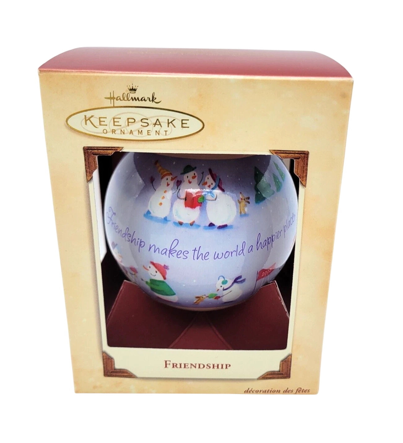 2003 Friendship Hallmark Ornament (Ball) QXG8879