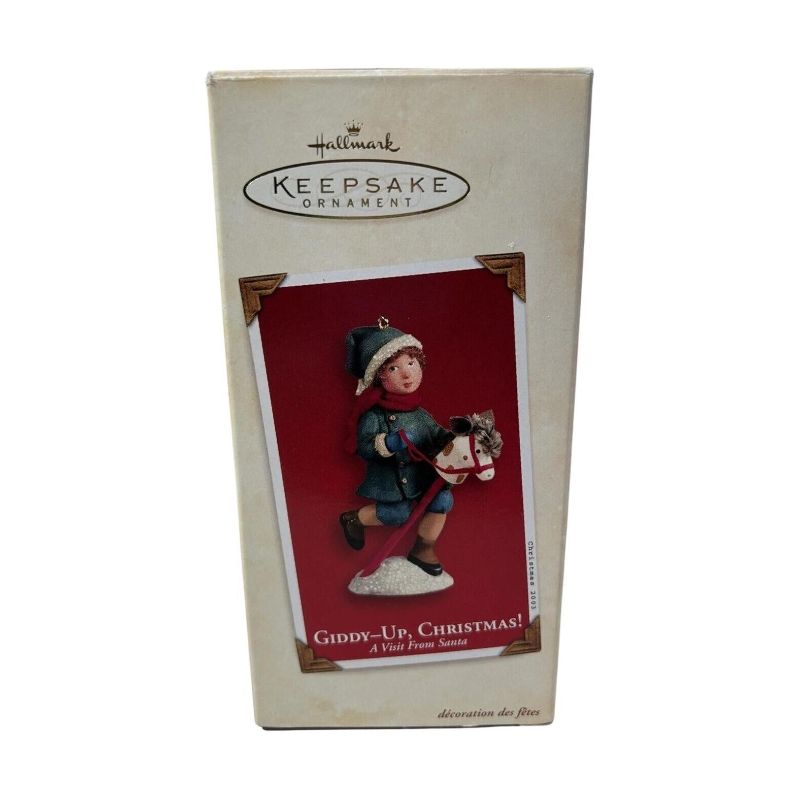 2003 Giddy-Up, Christmas! Hallmark Ornament (A Visit From Santa) QP1437 Image2