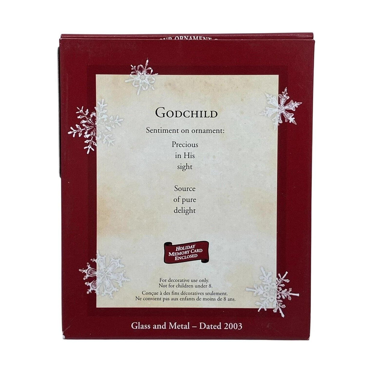 2003 Godchild Hallmark Ornament (Godchild) QXG8939 Image4