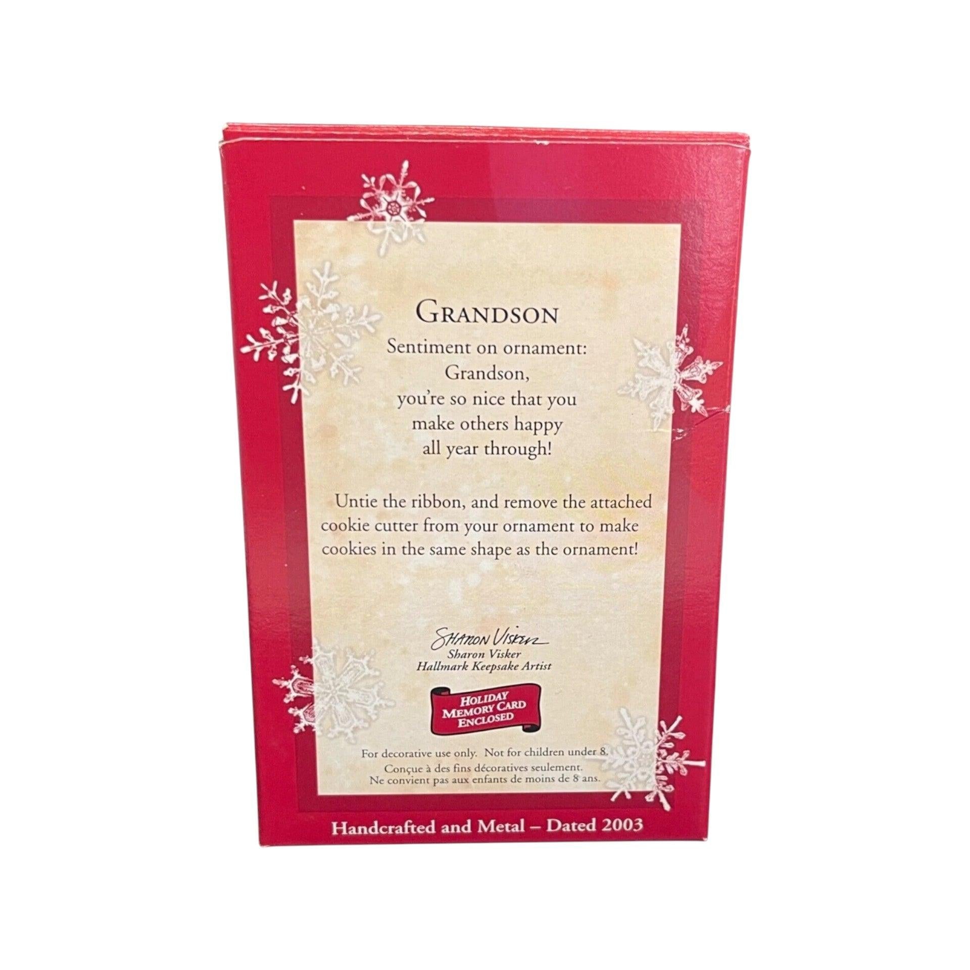 2003 GrandSon Hallmark Ornament (GrandSon) QXG8909 Image4