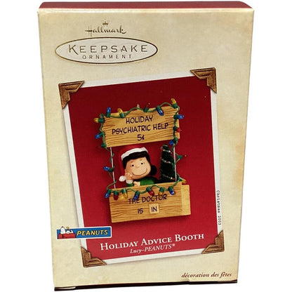 2003 Holiday Advice Booth Lucy Hallmark Ornament (Peanuts) QXI4257