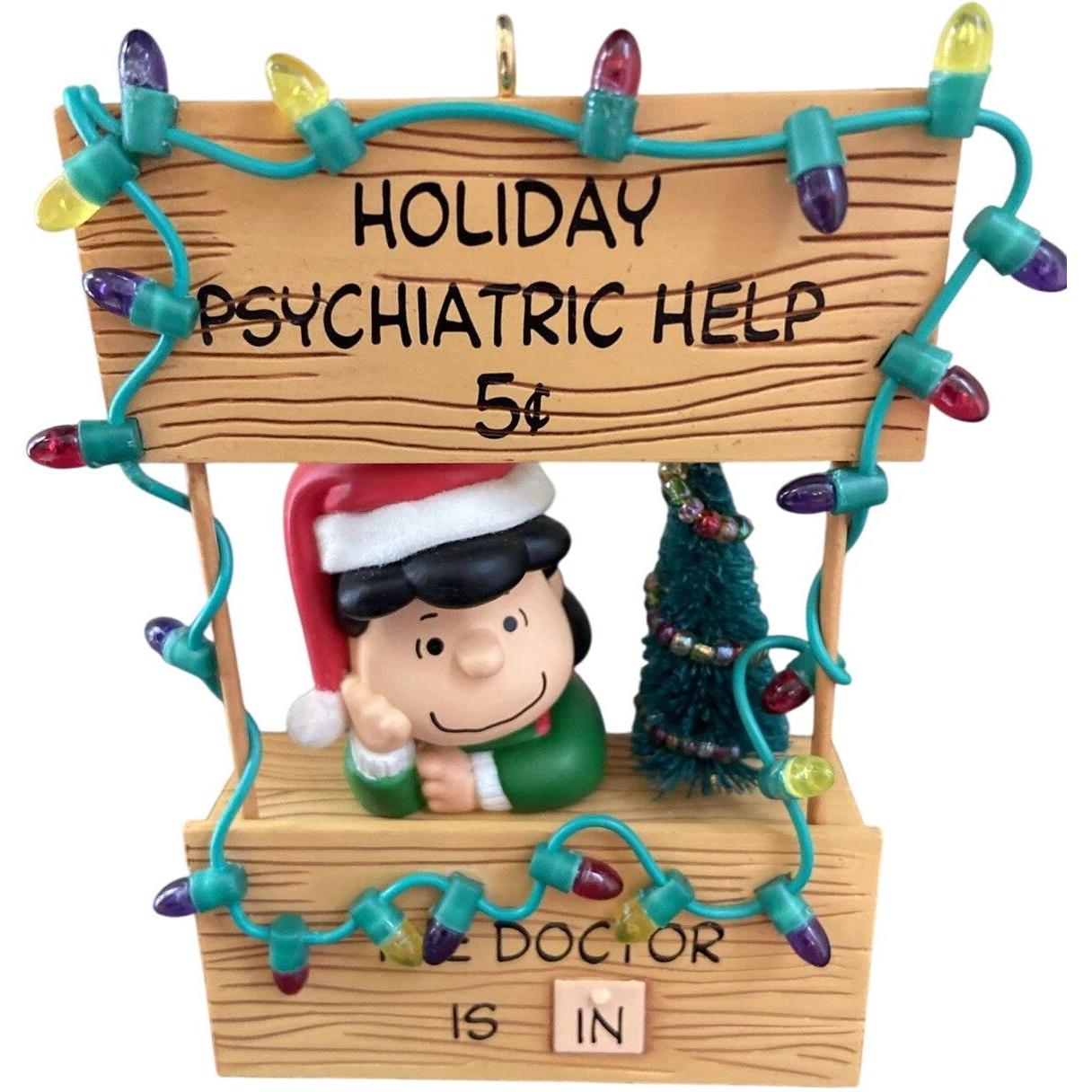 2003 Holiday Advice Booth Lucy Hallmark Ornament (Peanuts) QXI4257