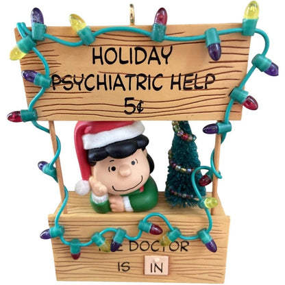 2003 Holiday Advice Booth Lucy Hallmark Ornament (Peanuts) QXI4257