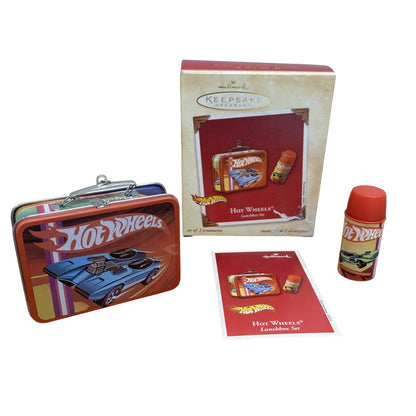 2003 Hot Wheels Lunch Box Set Hallmark Ornament (Hot Wheels) QXI8427