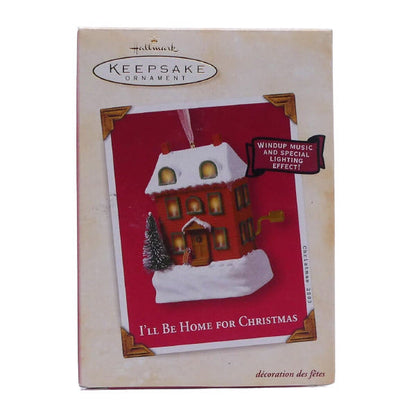 2003 I'll Be Home for Christmas Hallmark Ornament (Windup Music) QLX7519