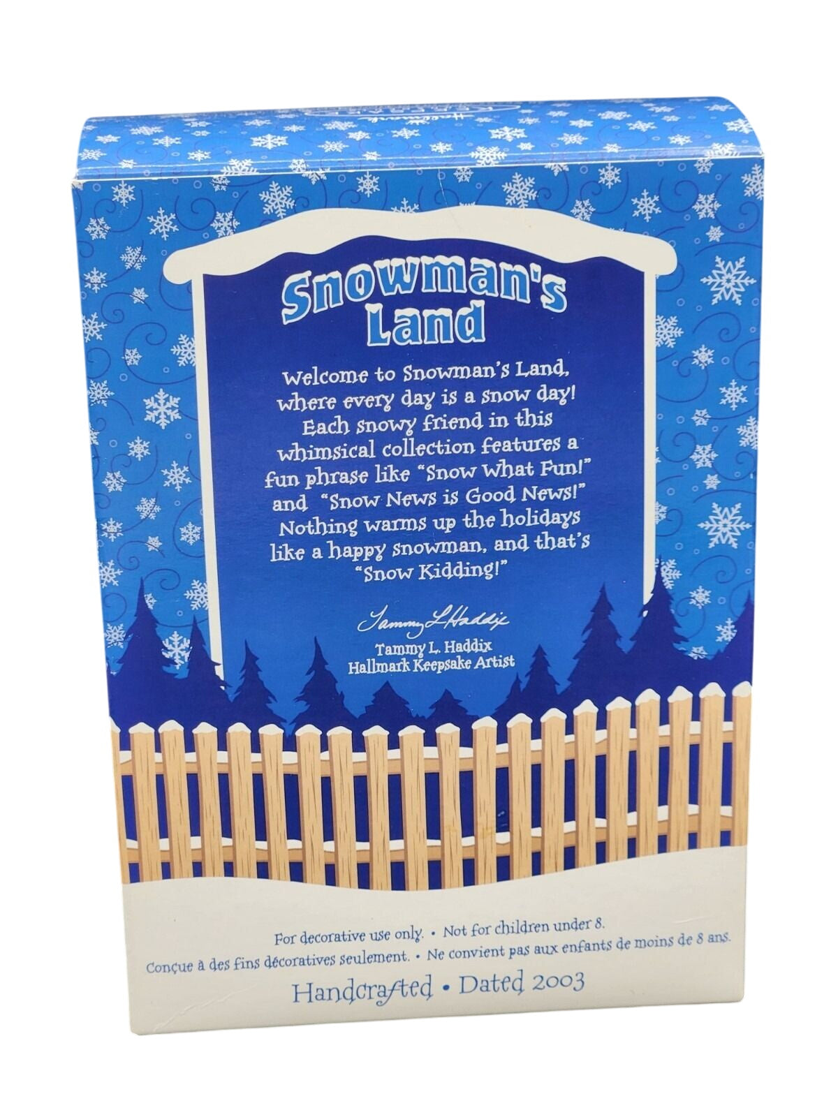 2003 I'm Snow Angel! Hallmark Ornament (Snowman's Land) QP1109