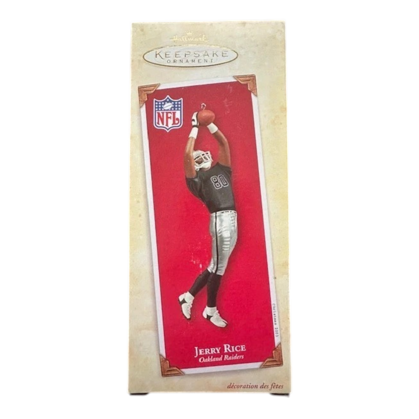 2003 Jerry Rice Hallmark Ornament (Oakland Raiders) QXI4267