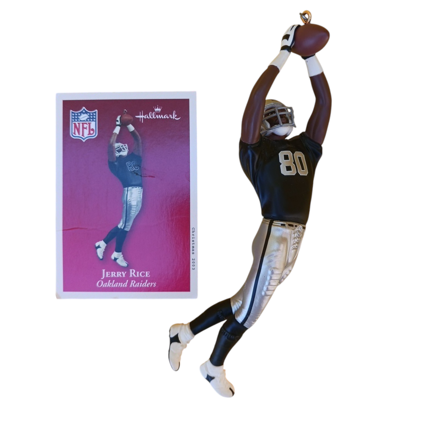 2003 Jerry Rice Hallmark Ornament (Oakland Raiders) QXI4267