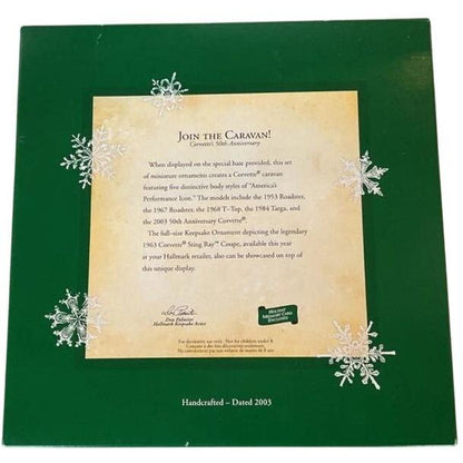 2003 Join the Caravan! Hallmark Ornament (Corvette's 50th Anniversary) QXM4977