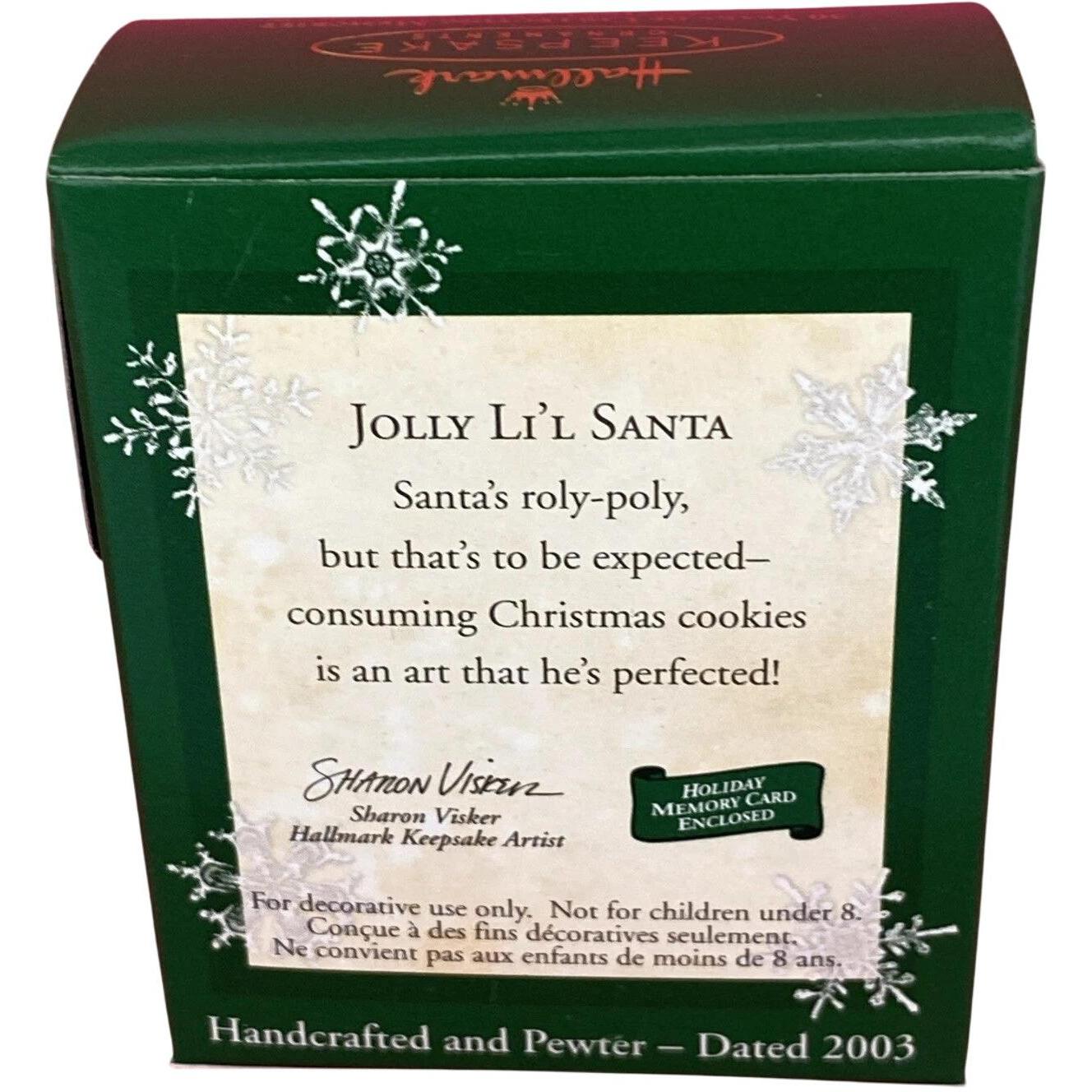 2003 Jolly Li'l Santa Hallmark Ornament (Santa Claus) QXM4433