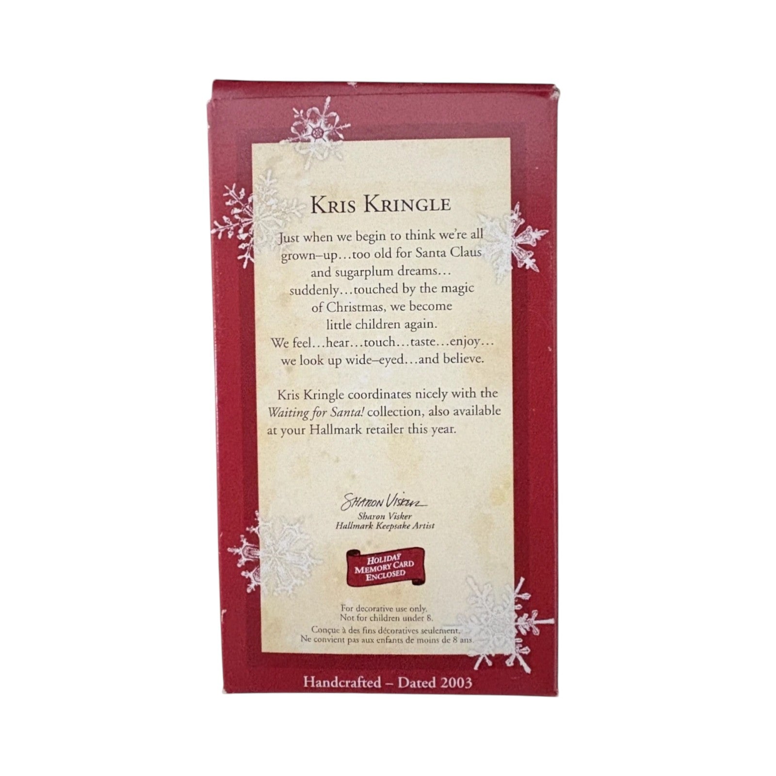 2003 Kris Kringle Hallmark Ornament (Santa Claus) PR2917 Image6