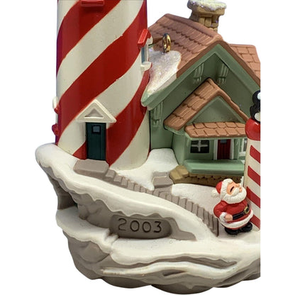 2003 Lighthouse Greetings Hallmark Ornament (Lighthouse Greetings) QX7409