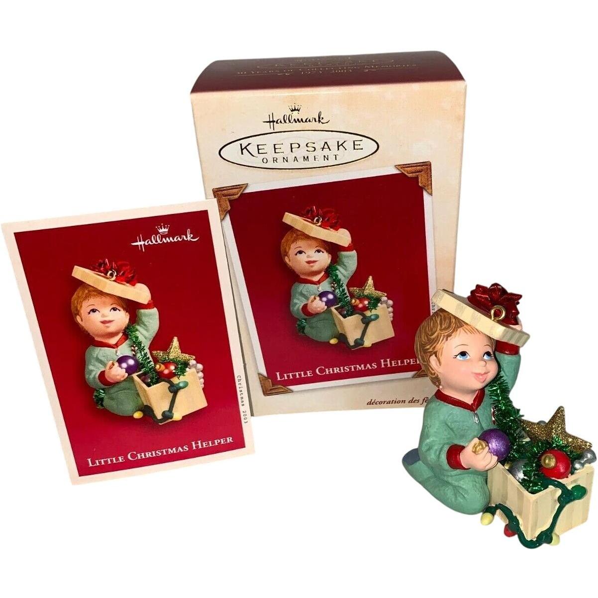 2003 Little Christmas Helper Hallmark Ornament (Baby) QXG8747