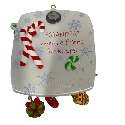 2003 Love Ya, Grandpa! Hallmark Ornament (Photo Holder) QXG8919 Image3
