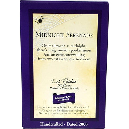 2003 Midnight Serenade Hallmark Ornament (Halloween) QFO6047