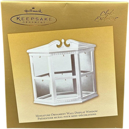 2003 Miniature Ornament Wall Display Window (Ornament Display Stand)