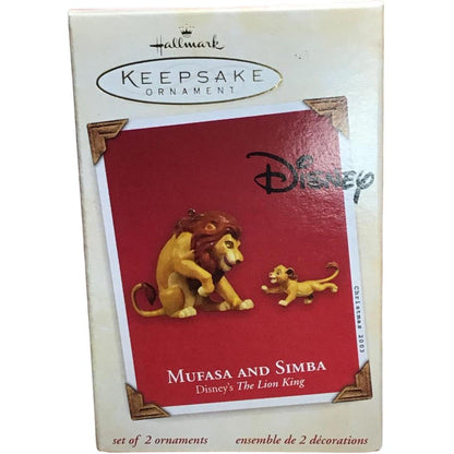2003 Mufasa and Simba Hallmark Ornament (Lion King) QXD5087