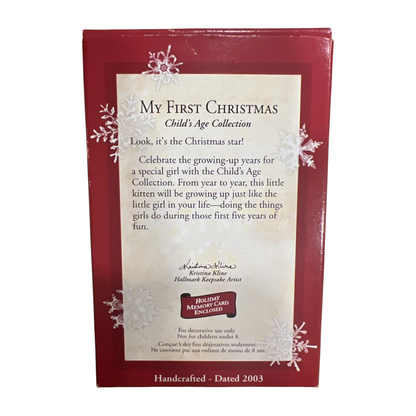 2003 My First Christmas (Child's Age Collection)