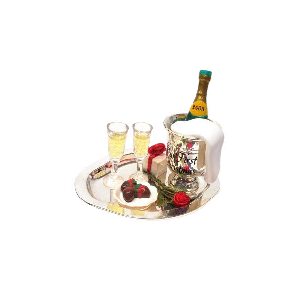 2003 Our First Christmas Hallmark Ornament (Eat & Drink) QXG8877