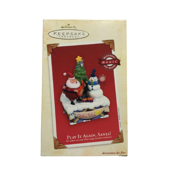2003 Play It Again, Santa! Hallmark Ornament (Santa Claus) QLX7469