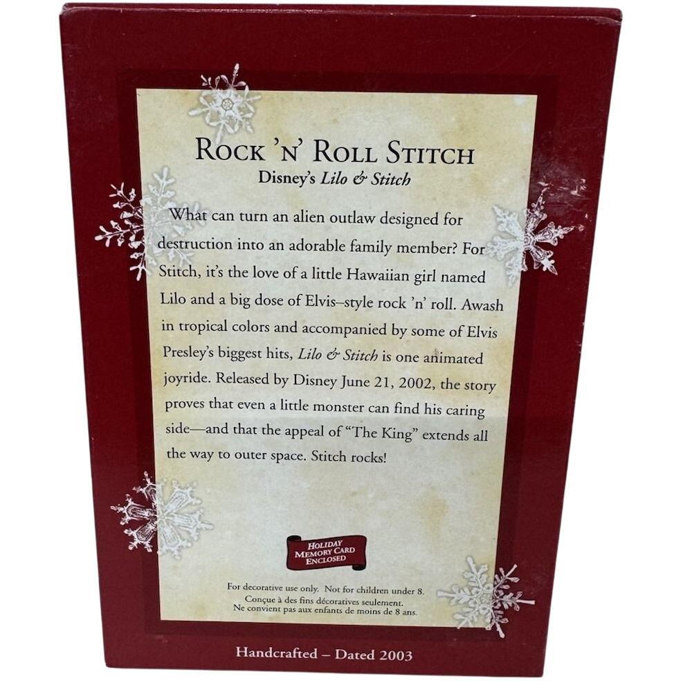 2003 Rock 'N' Roll Stitch Hallmark Ornament (Lilo & Stitch) QXD2447