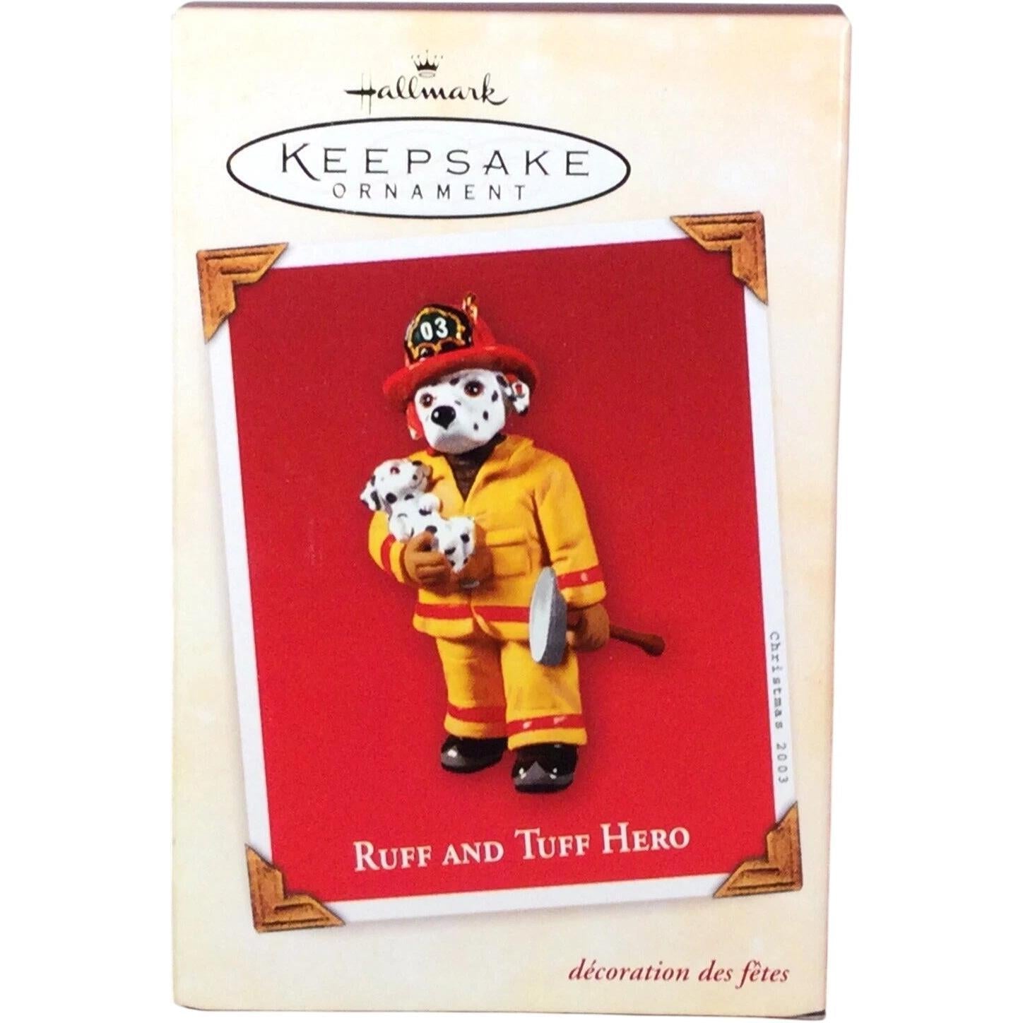 2003 Ruff and Tuff Hero Hallmark Ornament (Firefighter) QXG8557