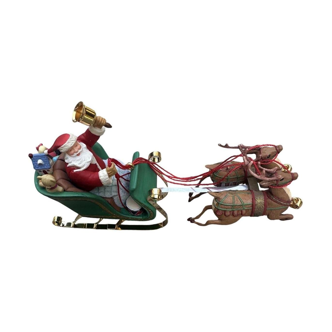 2003 Santa's On His Way Hallmark Ornament (Santa Claus) QXG8809 Image4