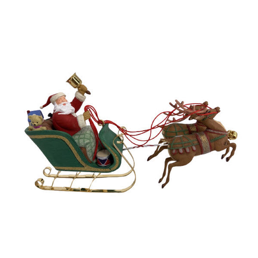 2003 Santa's On His Way Hallmark Ornament (Santa Claus) QXG8809